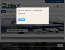 Tablet Screenshot of hydra-int.com